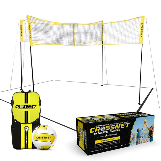 Crossnet Volleyball Ultimate Bundle (y compris un plus grand filet) 